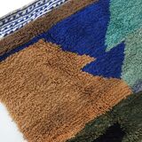 Moroccan berber boujaad carpet with colorful patterns 247x157cm