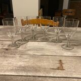 6 verres à vin cristal
