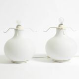 Lampes de table Leucos Paralume originales des années 1980, fabriquées en Italie | hauteur