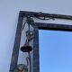 Wrought iron mirror with ivy Art Deco