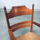 Large Italian Alps Rustic Carved Armchair, 1930s