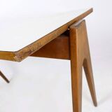 Vintage beech table compass feet by Robin Day for Hille, United Kingdom 1950s