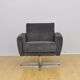 Mid-century velor swivel armchair, 1960s
