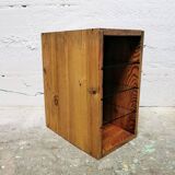 Wooden and glass shelf