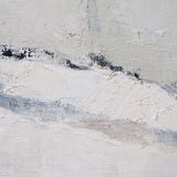Peinture impressionniste suédoise, Erik Ström, huile sur toile, encadrée, 1962.