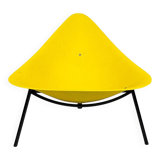 Yellow Tripod Lounge Chair by Ed Merat, France 1956