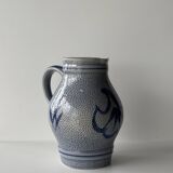 West Germany blue carafe H19.5