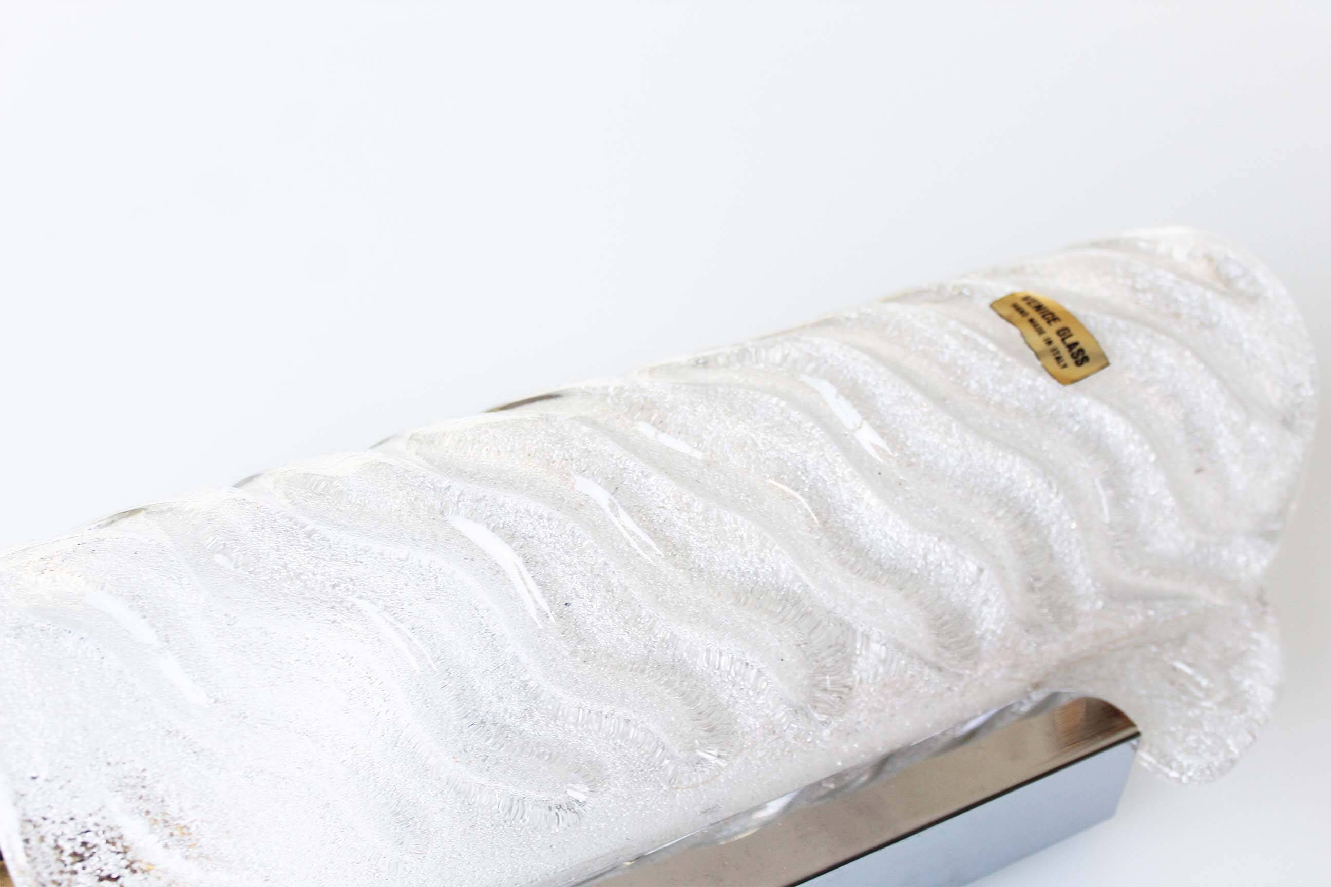 Vintage Murano Glass wall lamps by Kaiser Leuchten