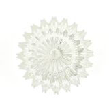 Mid-Century Modern Textured Glass Flush Mount from Limburg, Germany, 1970s