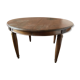 Table ronde style Louis XVI avec 3 rallonges