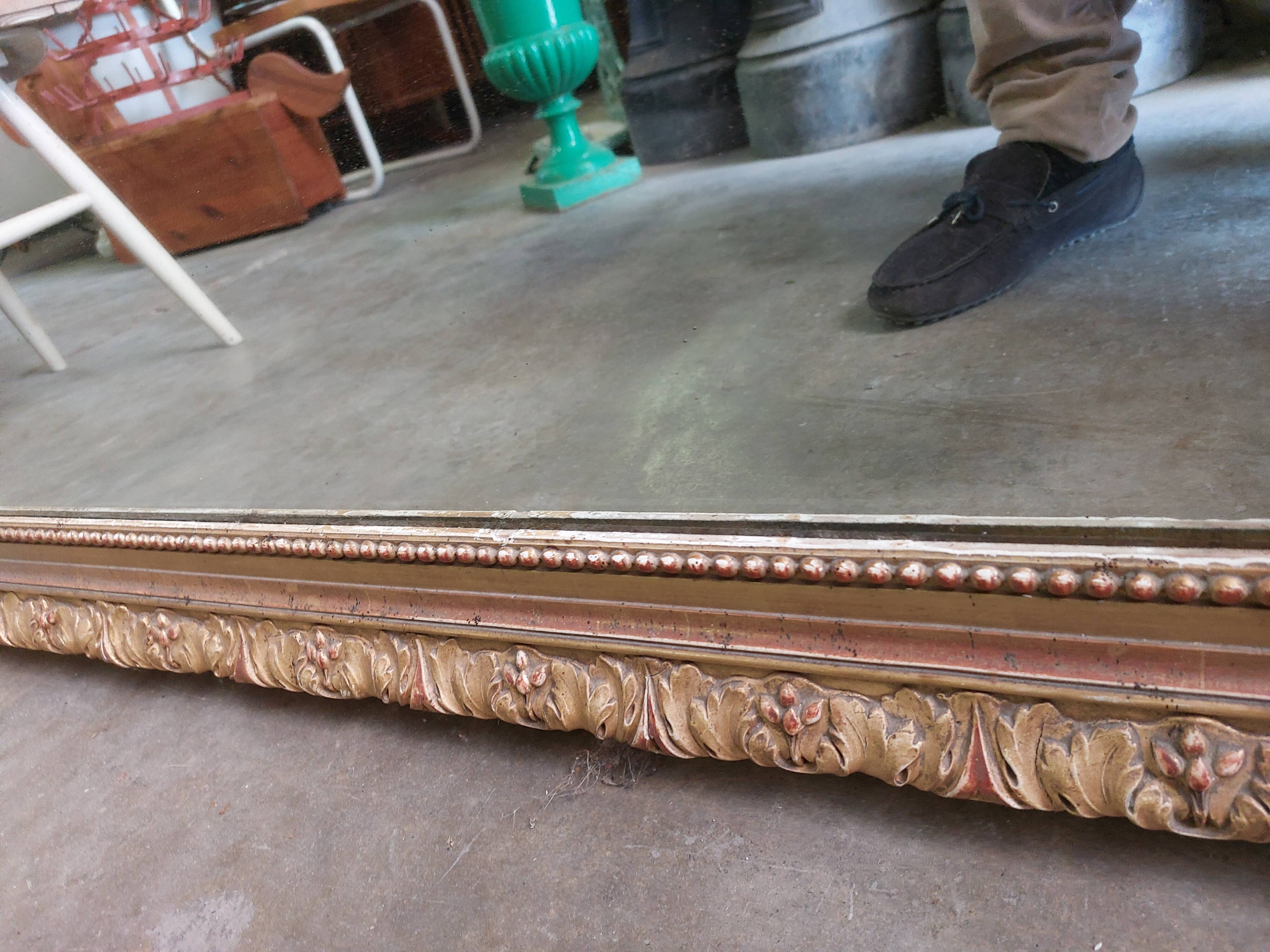Louis XV mirror in gilded wood 19th century -1m63