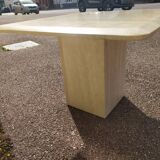 Square travertine coffee table