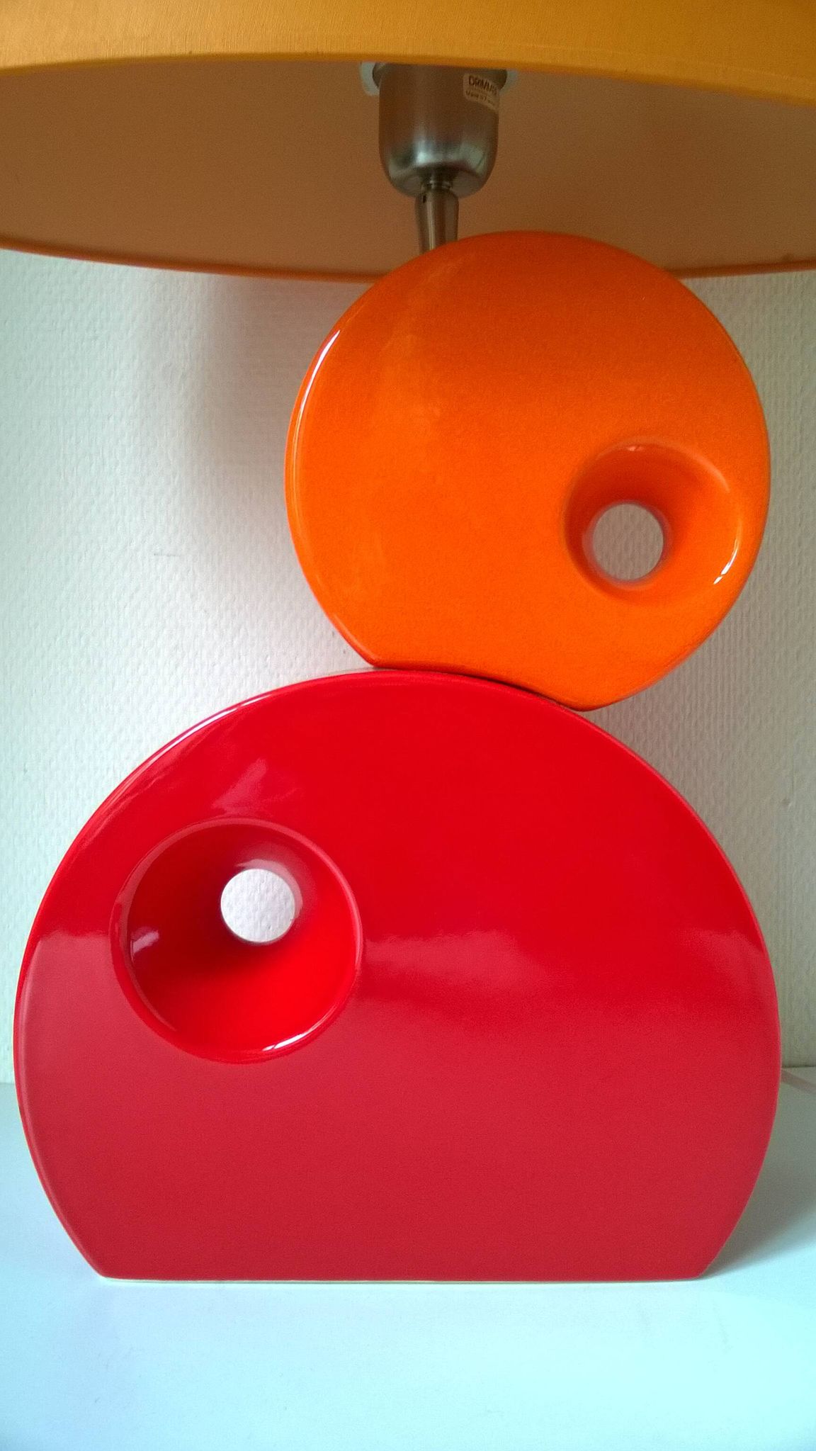 Lampe de table en céramique par Louis Drimmer, France 1980