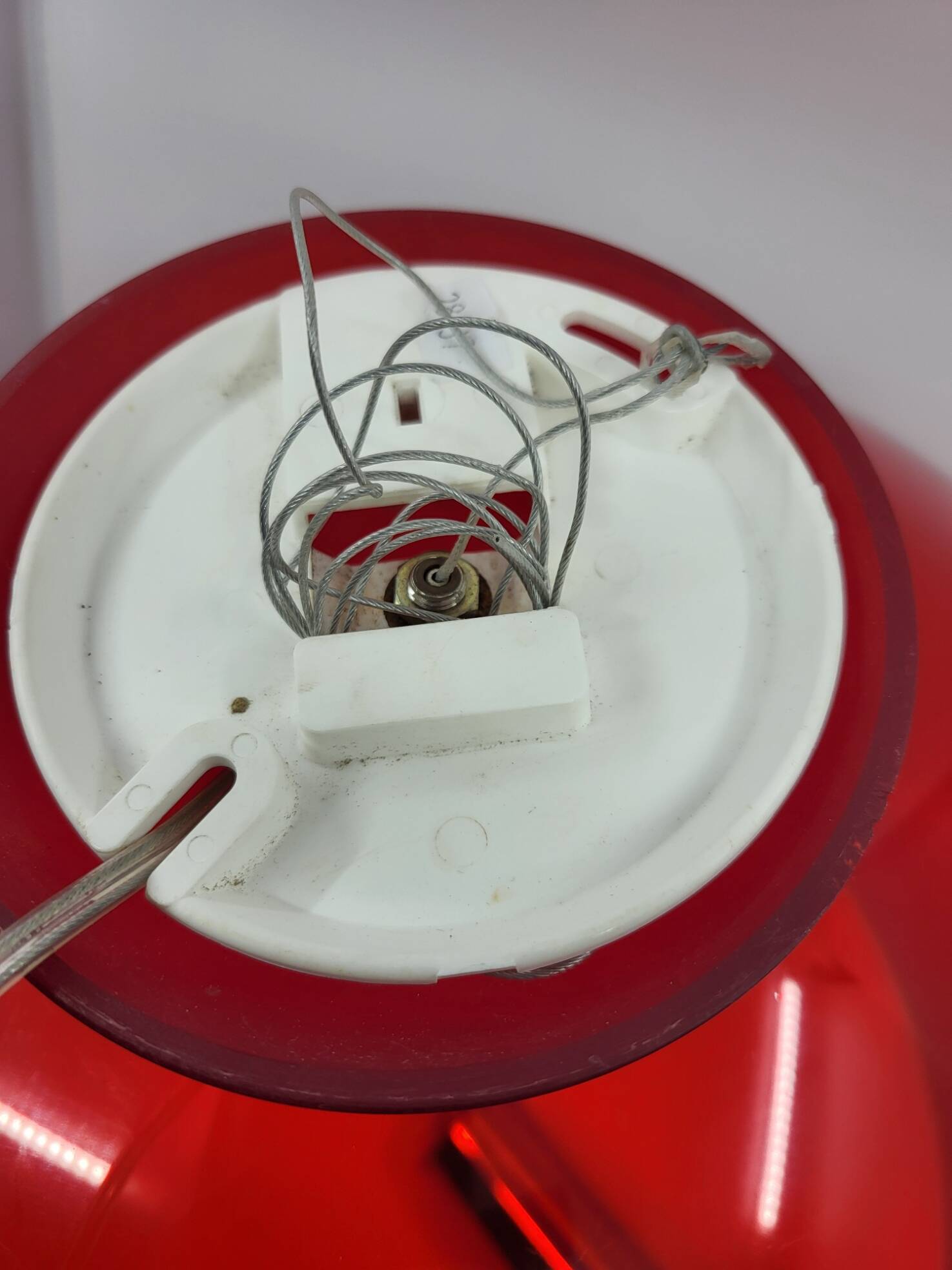 Lustre ICON by Ferruccio Laviani for Kartell Red Italy Modern