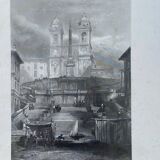 Lithograph of Rome by the Rouargue brothers 1850