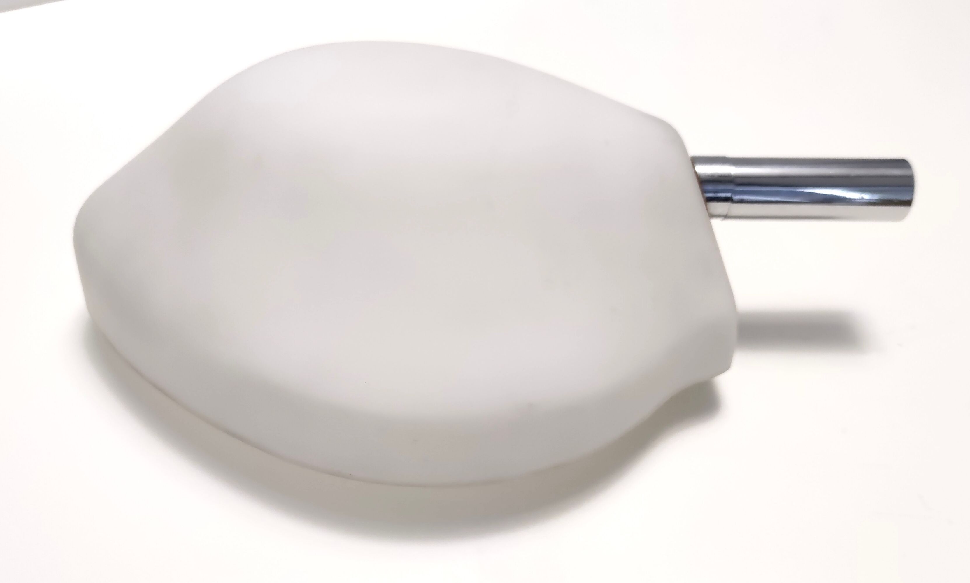 Postmodern opaline glass sconce no. 2299 by fontana arte, italy