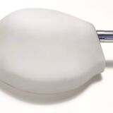 Postmodern opaline glass sconce no. 2299 by fontana arte, italy