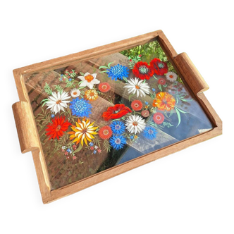 Vintage Floral Tray