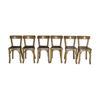 Lot de 6 chaises bistrot baumann