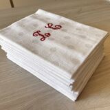 Set of 6 old napkins