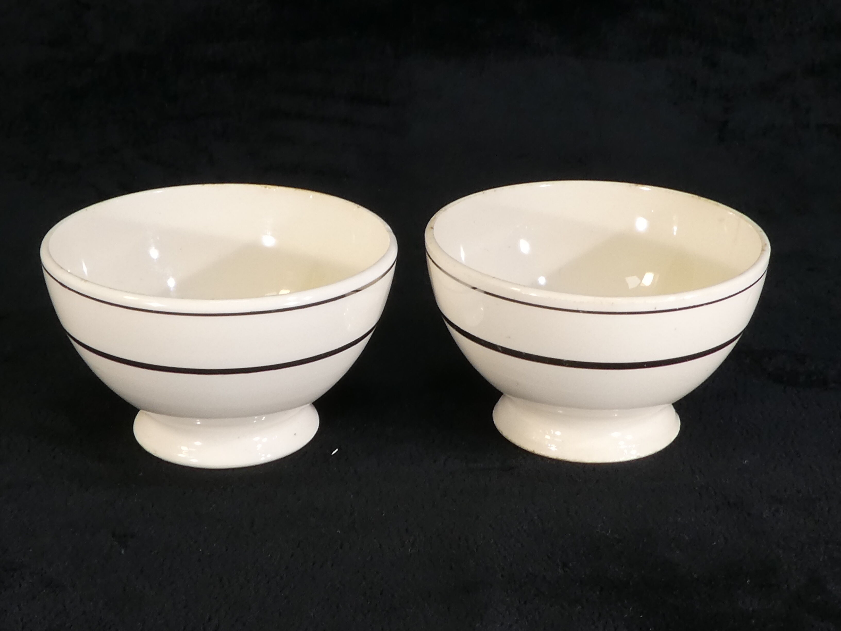 Pair of bowls in earthenware of Badonviller