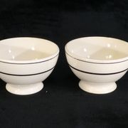 Pair of bowls in earthenware of Badonviller