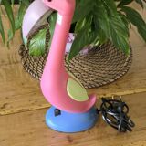 Toucan lamp, vintage flamingo
