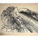 Mario Prassinos, Lithograph Alpilles series 3 dated 1973
