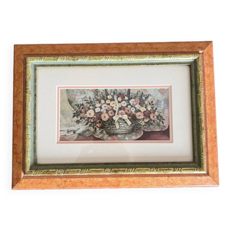 Basket of roses painting