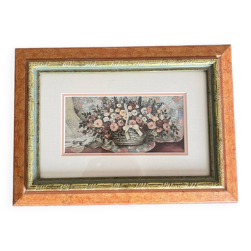 Basket of roses painting