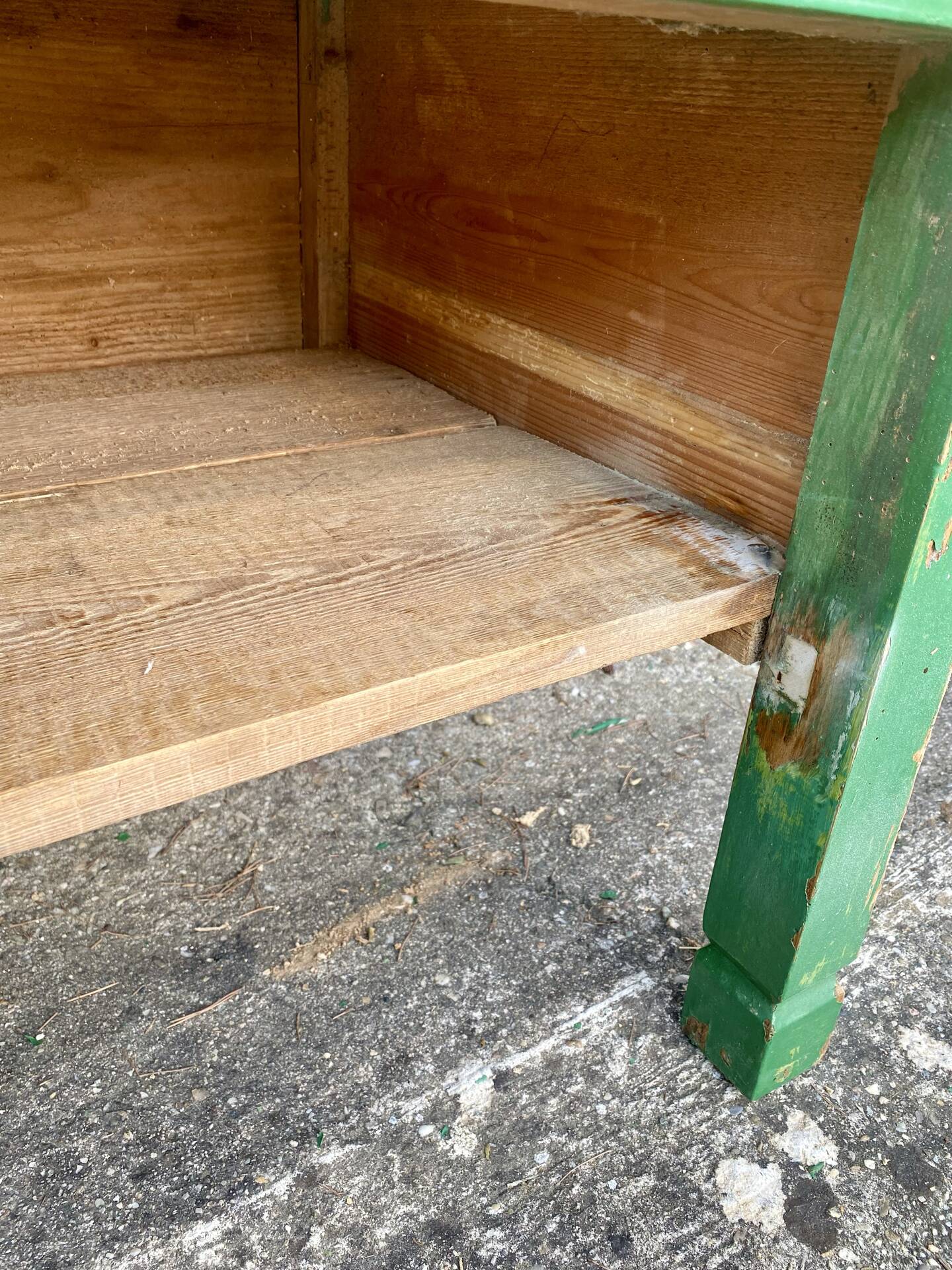 Wooden bench