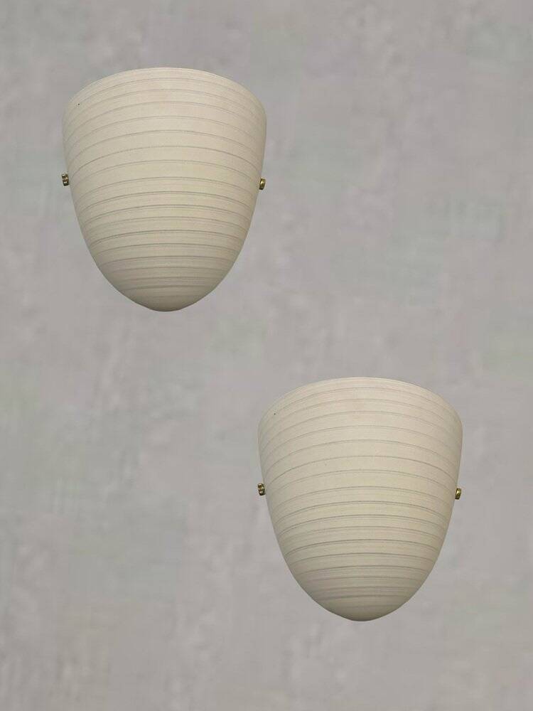 Grandes appliques en verre de Murano, ensemble de 2 par Zonca Italie.