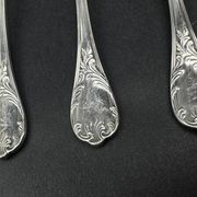 Set of 6 Christofle Marly model moka spoons – silver-plated – 10 cm