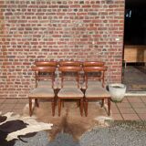 Set of mahogany chairs