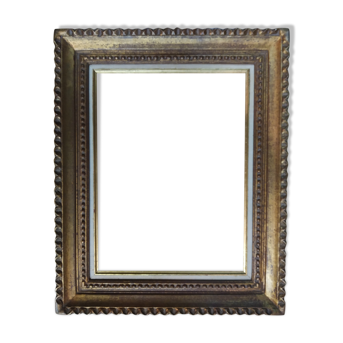 Montparnasse frame carved wood gilded leafing 40 cm x 30 cm