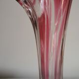 Vase soliflore free-form blown glass