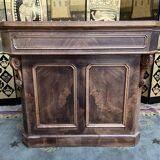 Napoleon III oak and walnut store counter