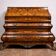 Important Dutch curved commode from the Louis XV period, in marquetry.