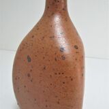 Vase en grès pyrité à trois faces vintage