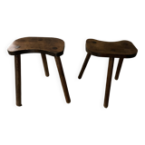 Pair of tripod stools
