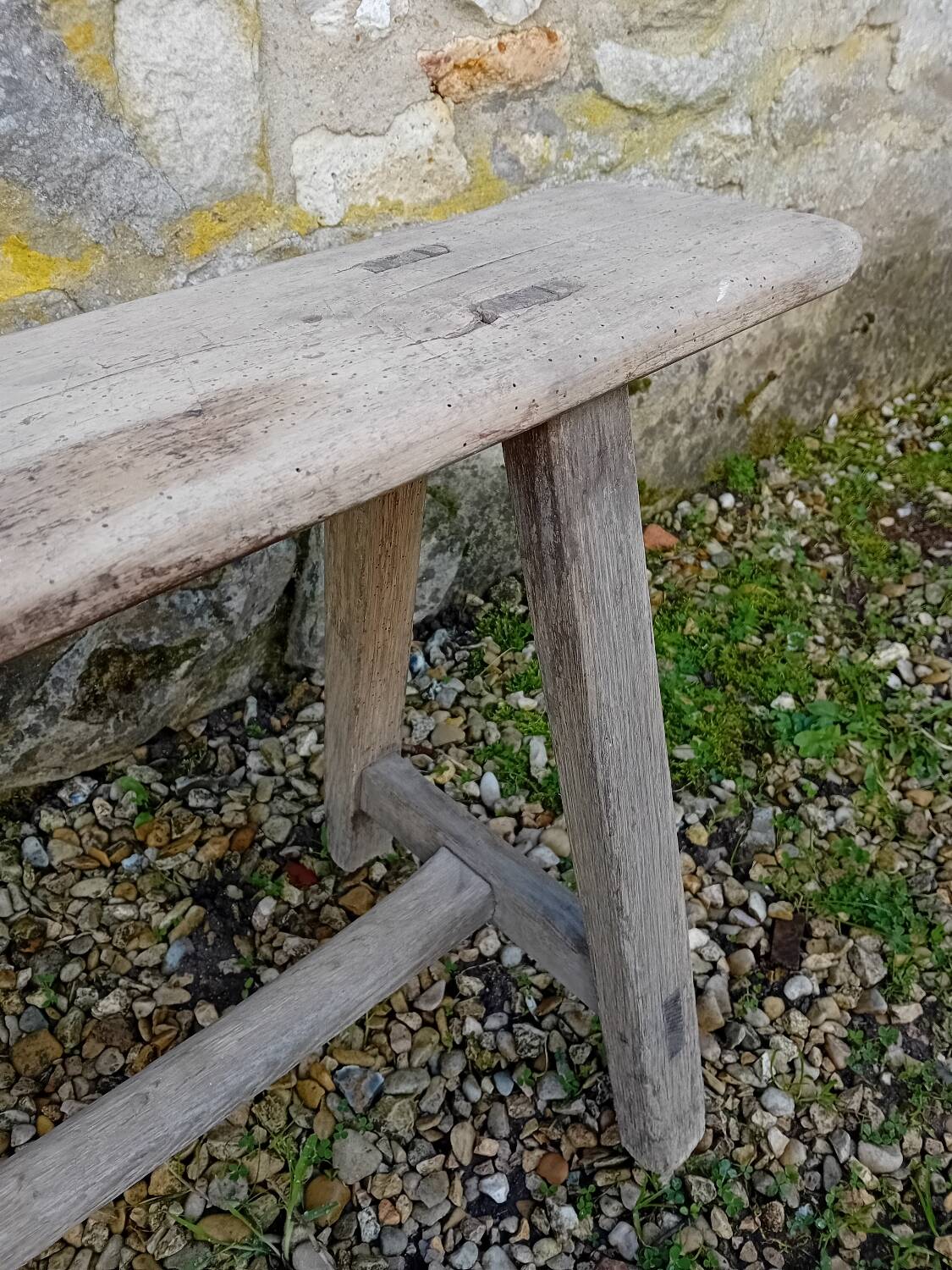 Banc de ferme en chêne