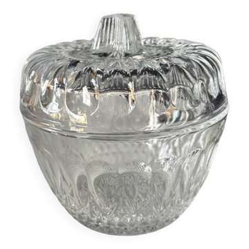 Vintage pressed glass candy box