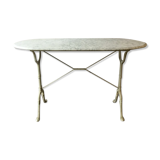 White marble bistro table