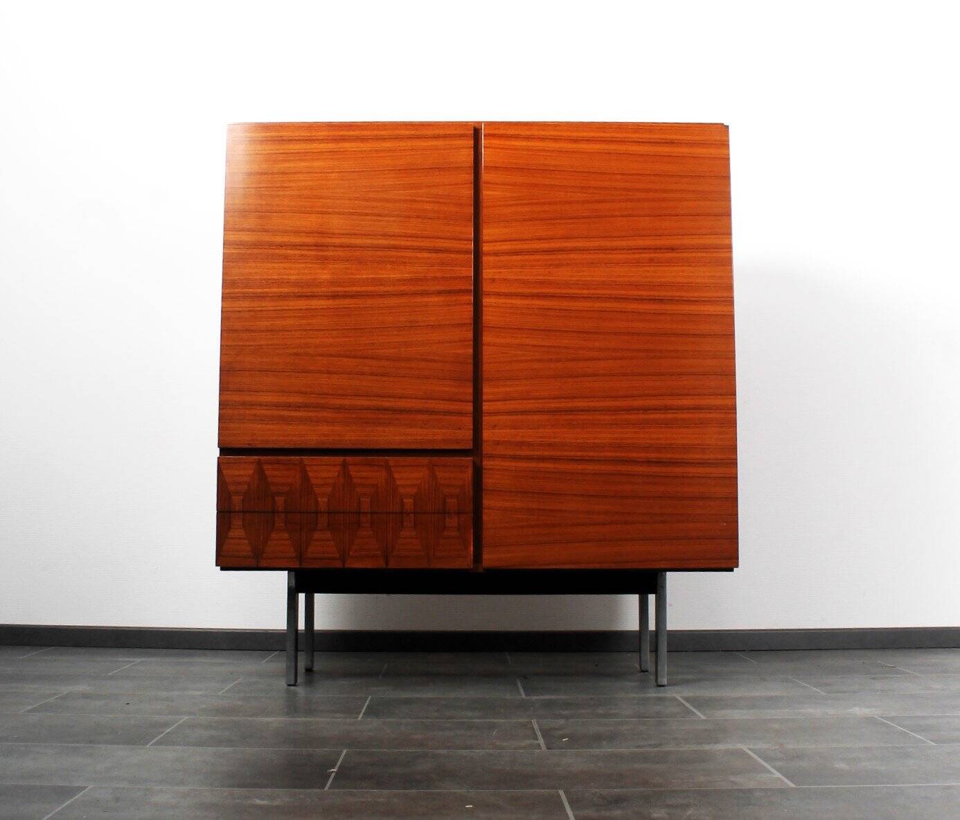 Rosewood highboard by Musterring International, 1960s