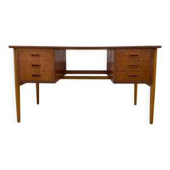 Bureau danois en teck et chêne