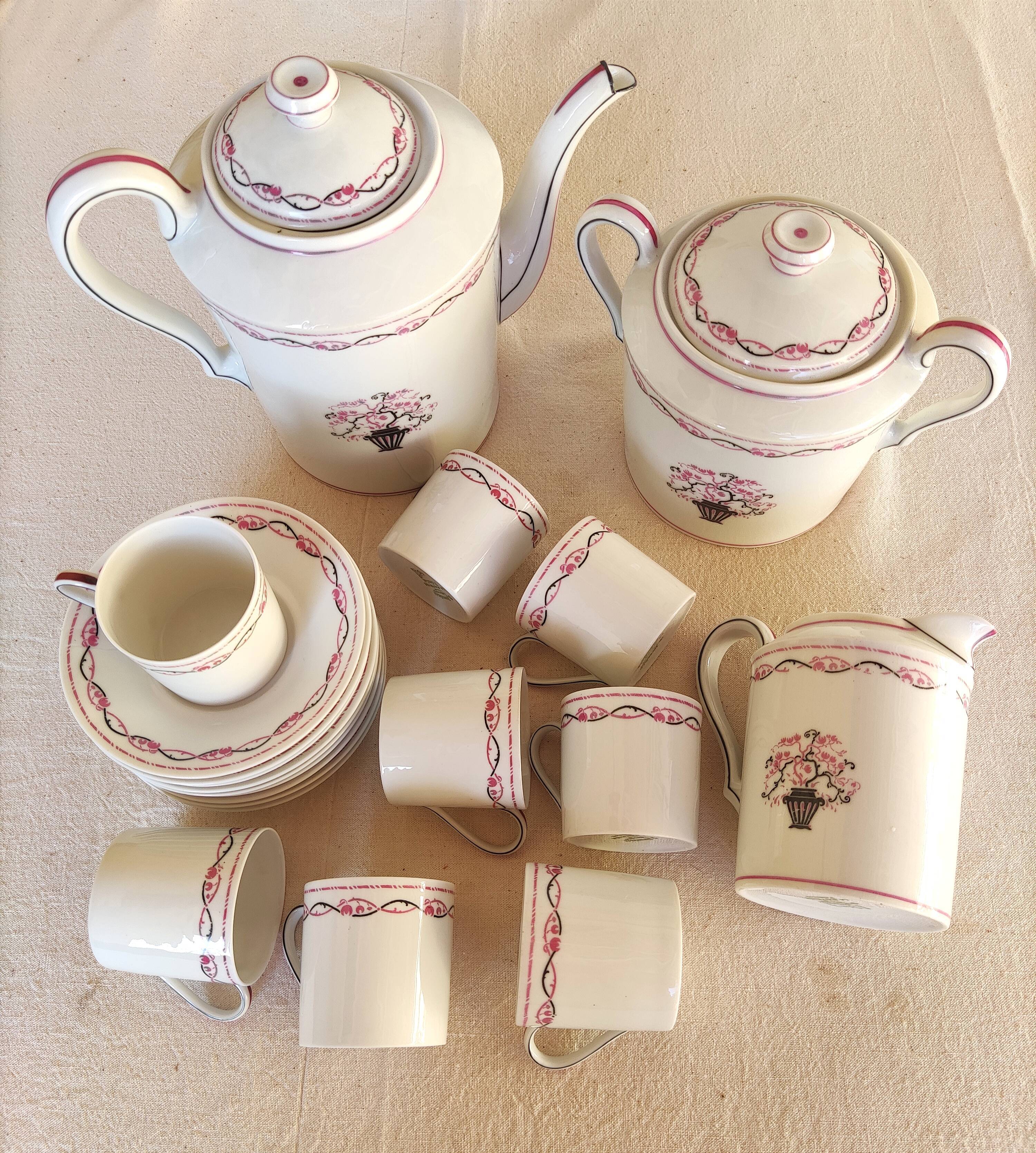 Art Deco porcelain coffee set - Ch. Ahrenfeldt - la maîtrise