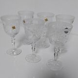 Polish crystal wine glasses 90s