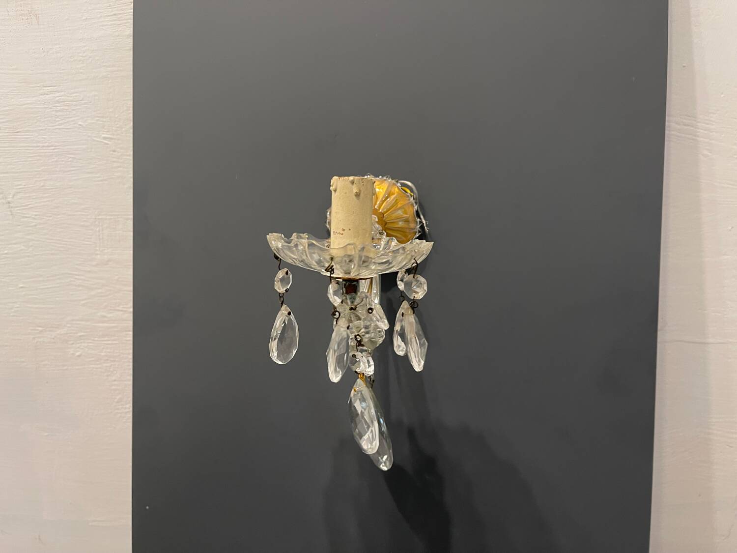 Crystal Maria Teresa Sconces Set of 3 1950’s