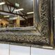 Late 19th century Louis Philippe mirror in wood and plaster - 84cmx54cm