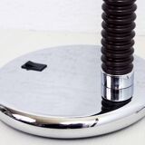 Chromed metal desk lamp